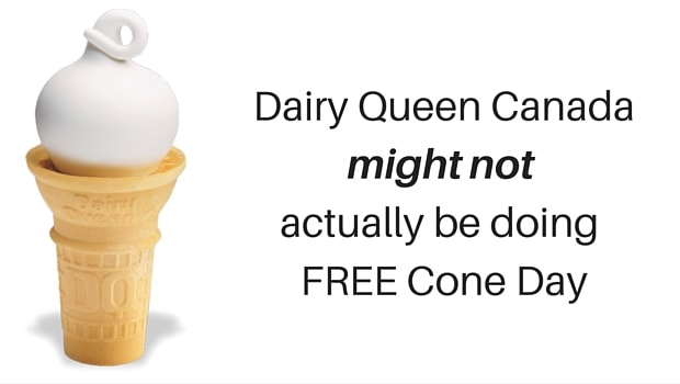 Dairy Queen Canada might not actually be doing FREE Cone Day