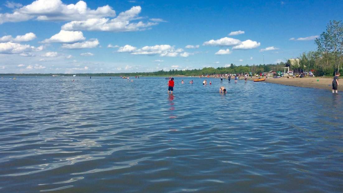 Day trips from Edmonton. Ebeling Beach on Gull Lake