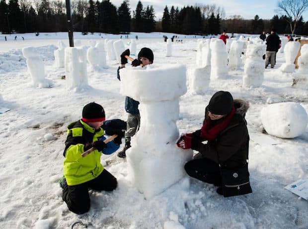 February around Edmonton with kids 